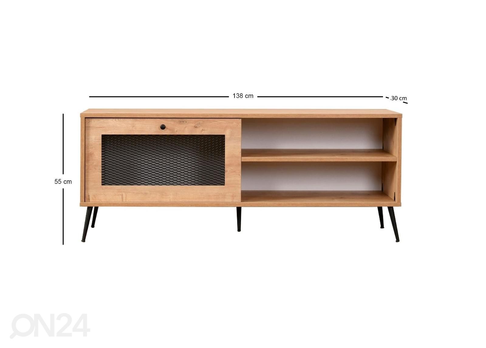 TV-taso Rose 138 cm kuvasuurennos mitat