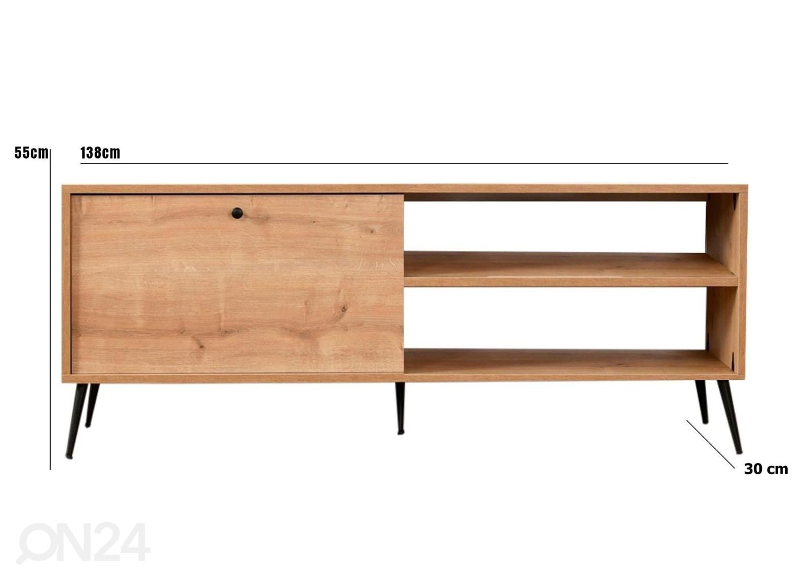 TV-taso Rose 138 cm kuvasuurennos mitat
