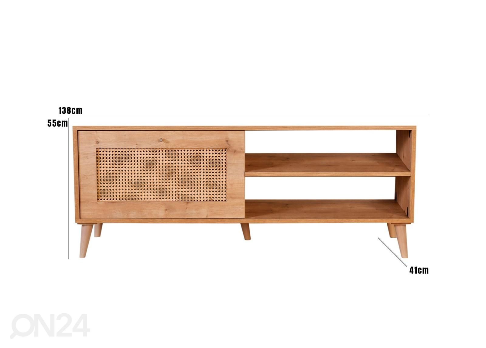 TV-taso Rosee 130 cm kuvasuurennos mitat