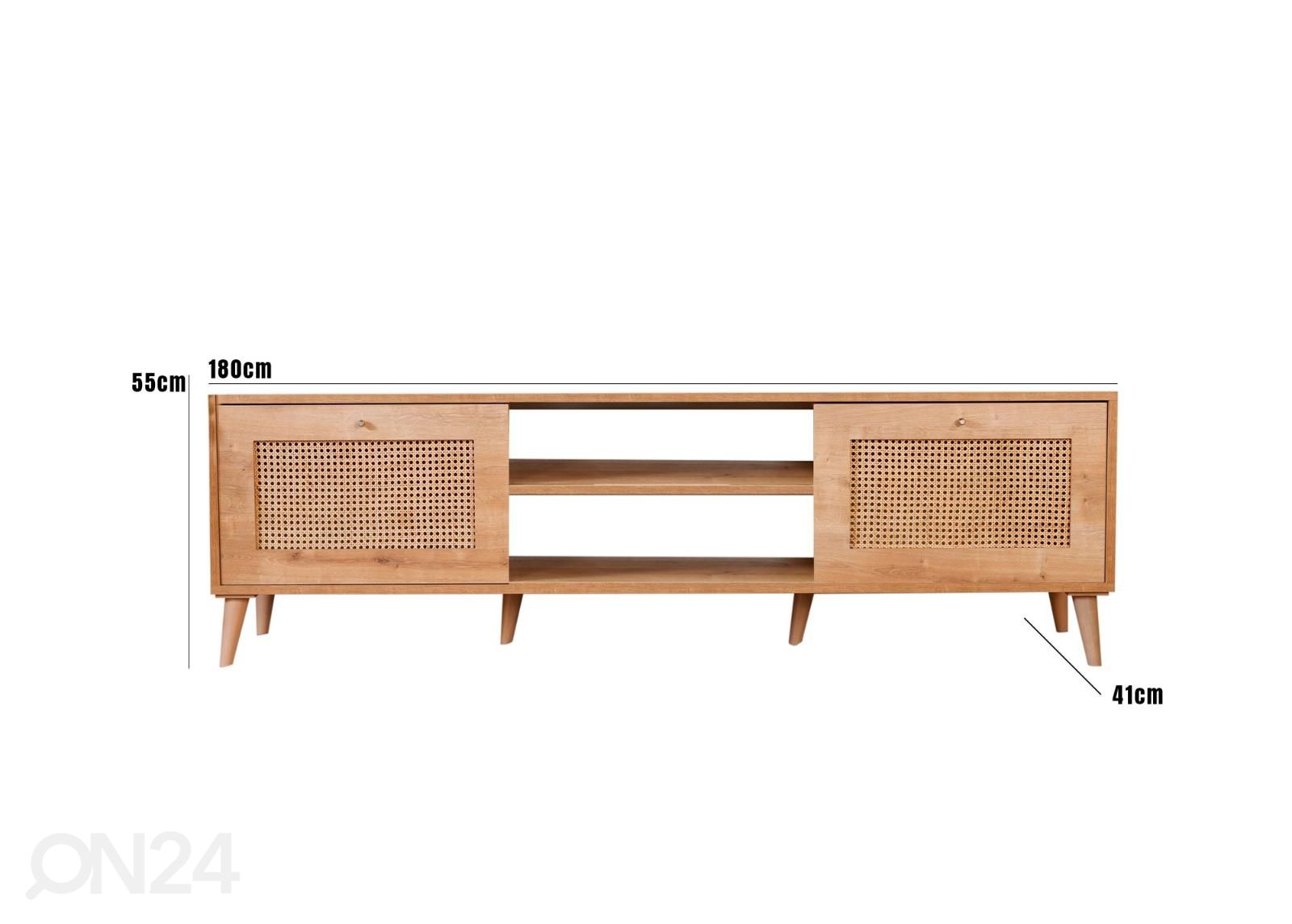 TV-taso Rosee 180 cm kuvasuurennos mitat