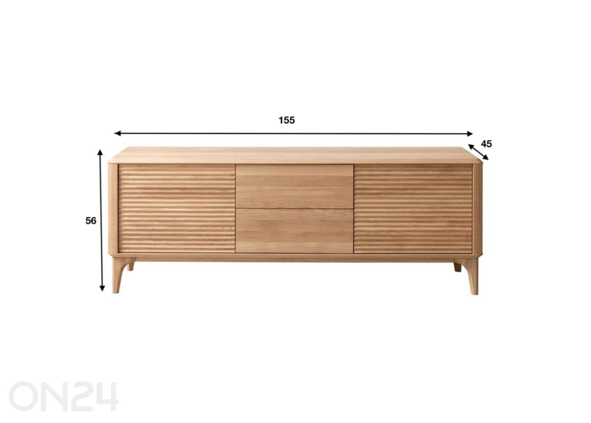 TV-taso S Salt 155 cm kuvasuurennos mitat