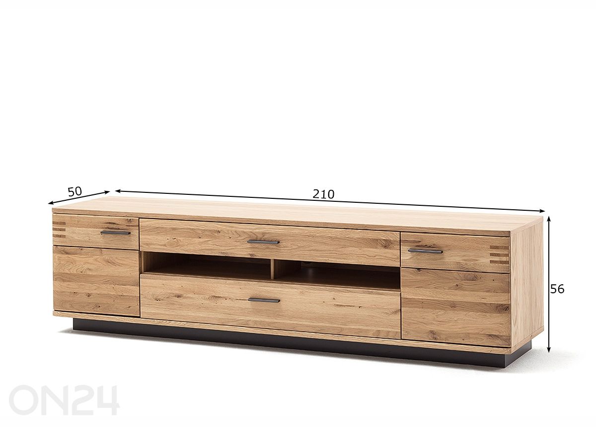 TV-taso Salvador 210 cm kuvasuurennos mitat