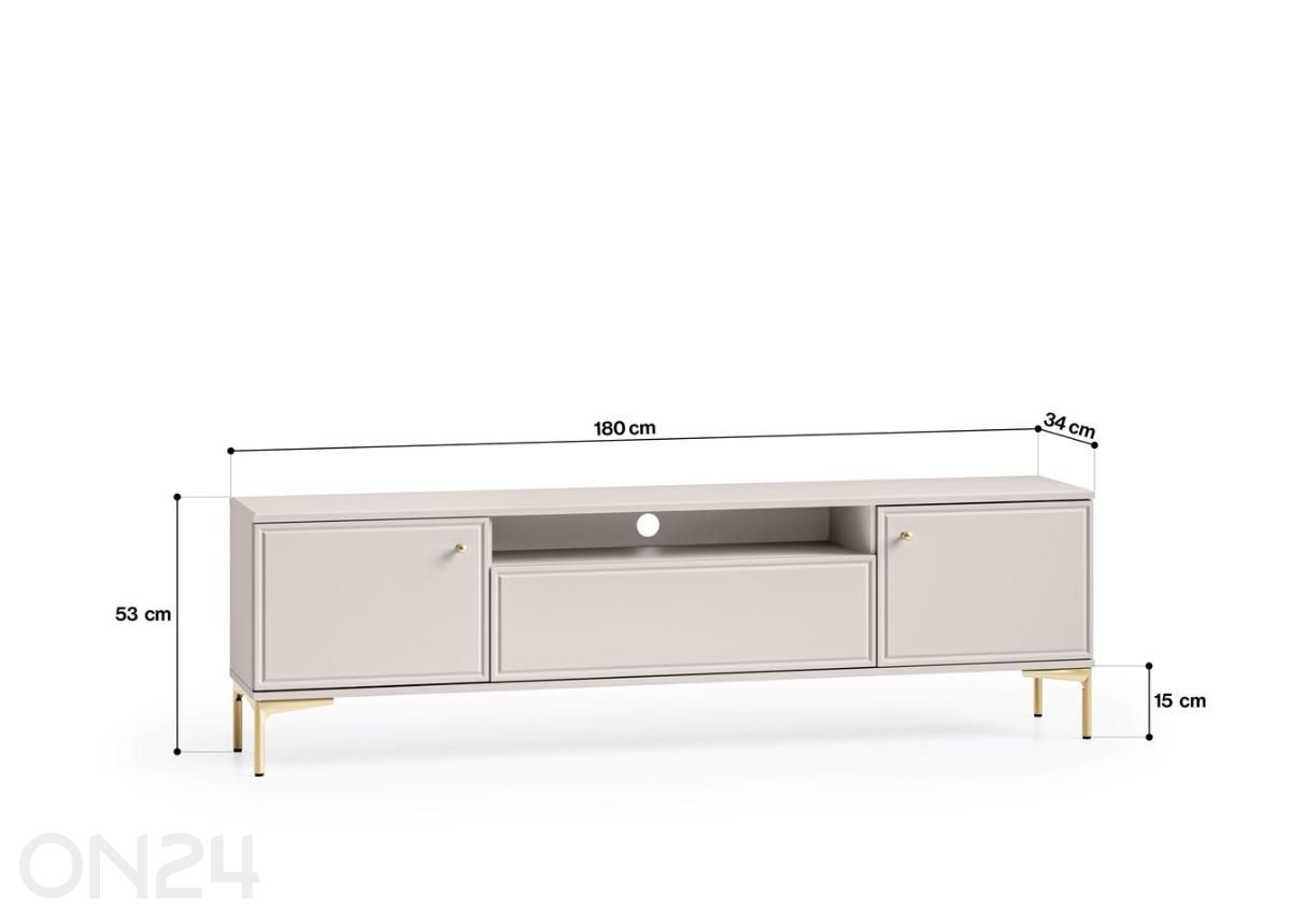 TV-taso Sandro 180 cm kuvasuurennos mitat