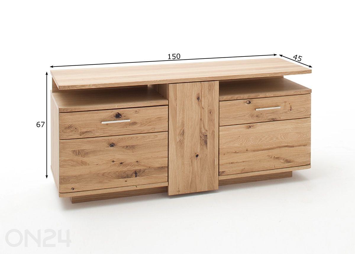 TV-taso Santori 150 cm kuvasuurennos mitat