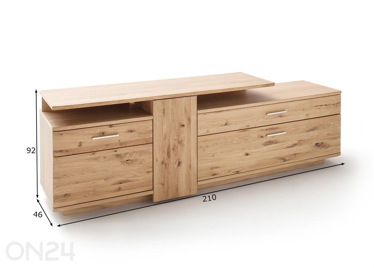 TV-taso Santori 210 cm kuvasuurennos mitat