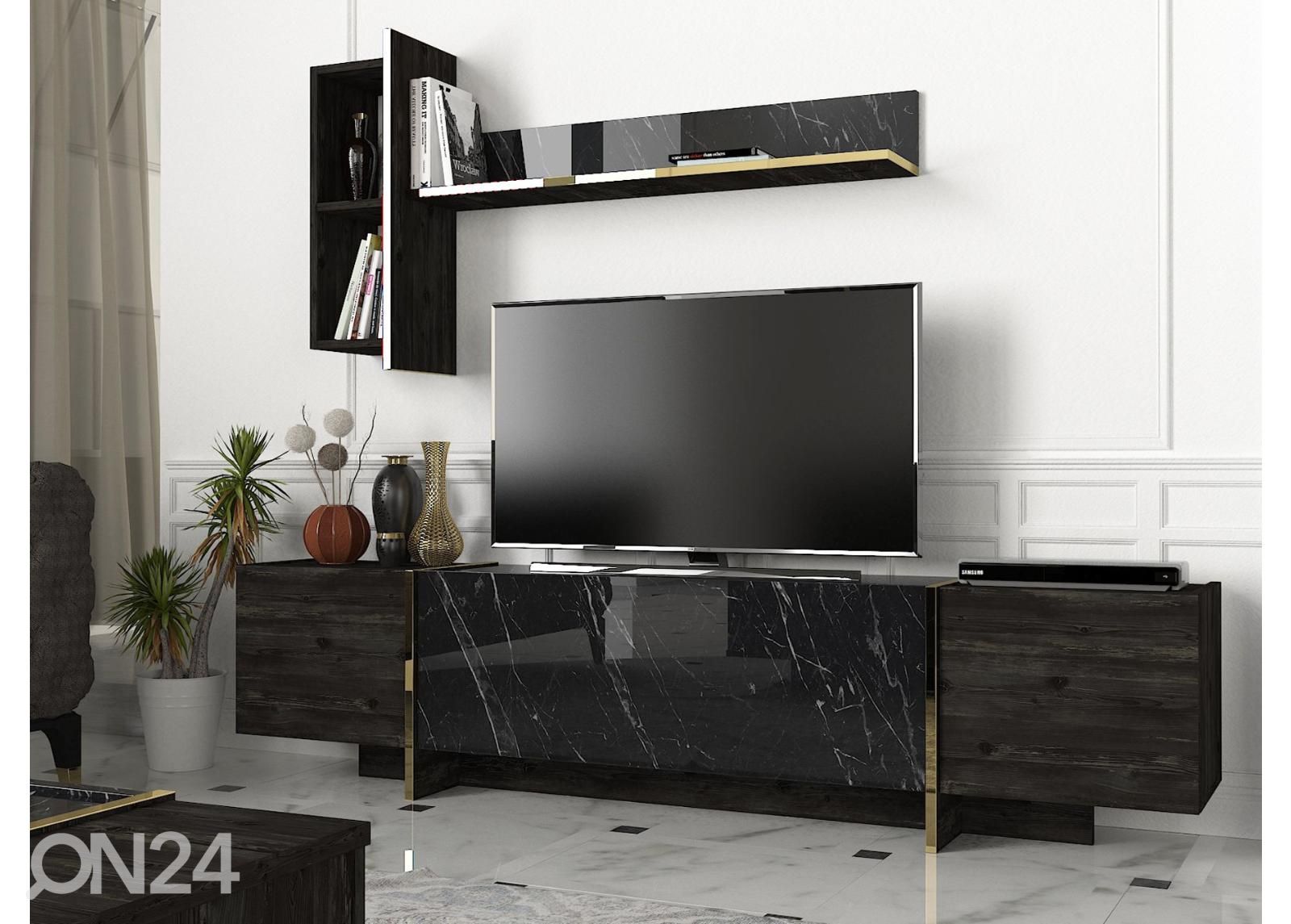 TV-taso + seinähylly kuvasuurennos
