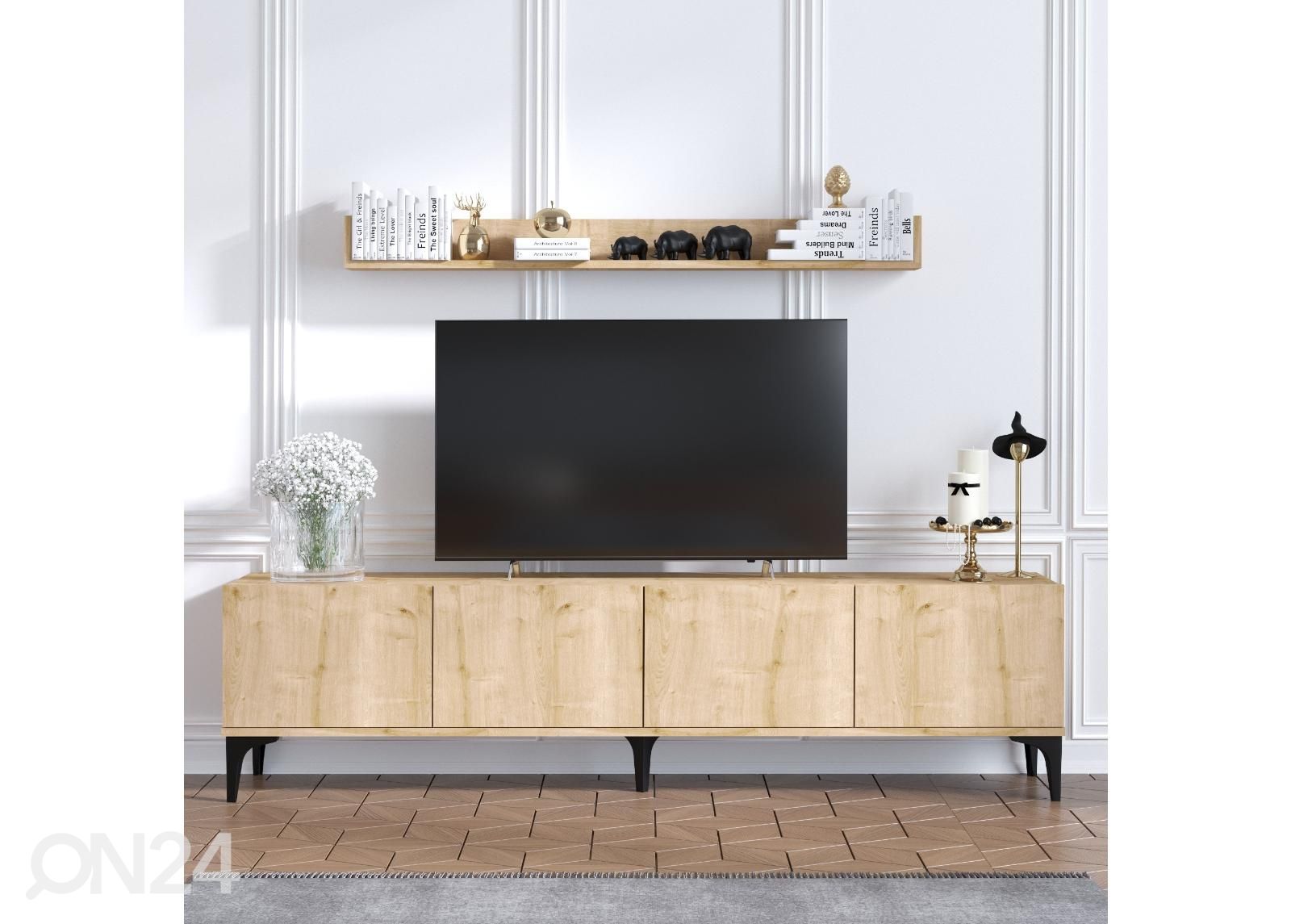 TV-taso + seinähylly kuvasuurennos