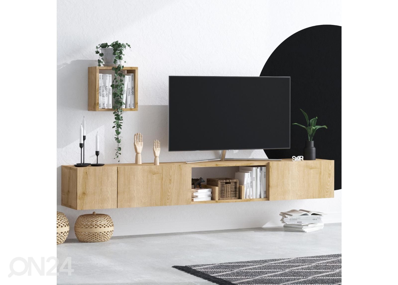 TV-taso + seinähylly kuvasuurennos