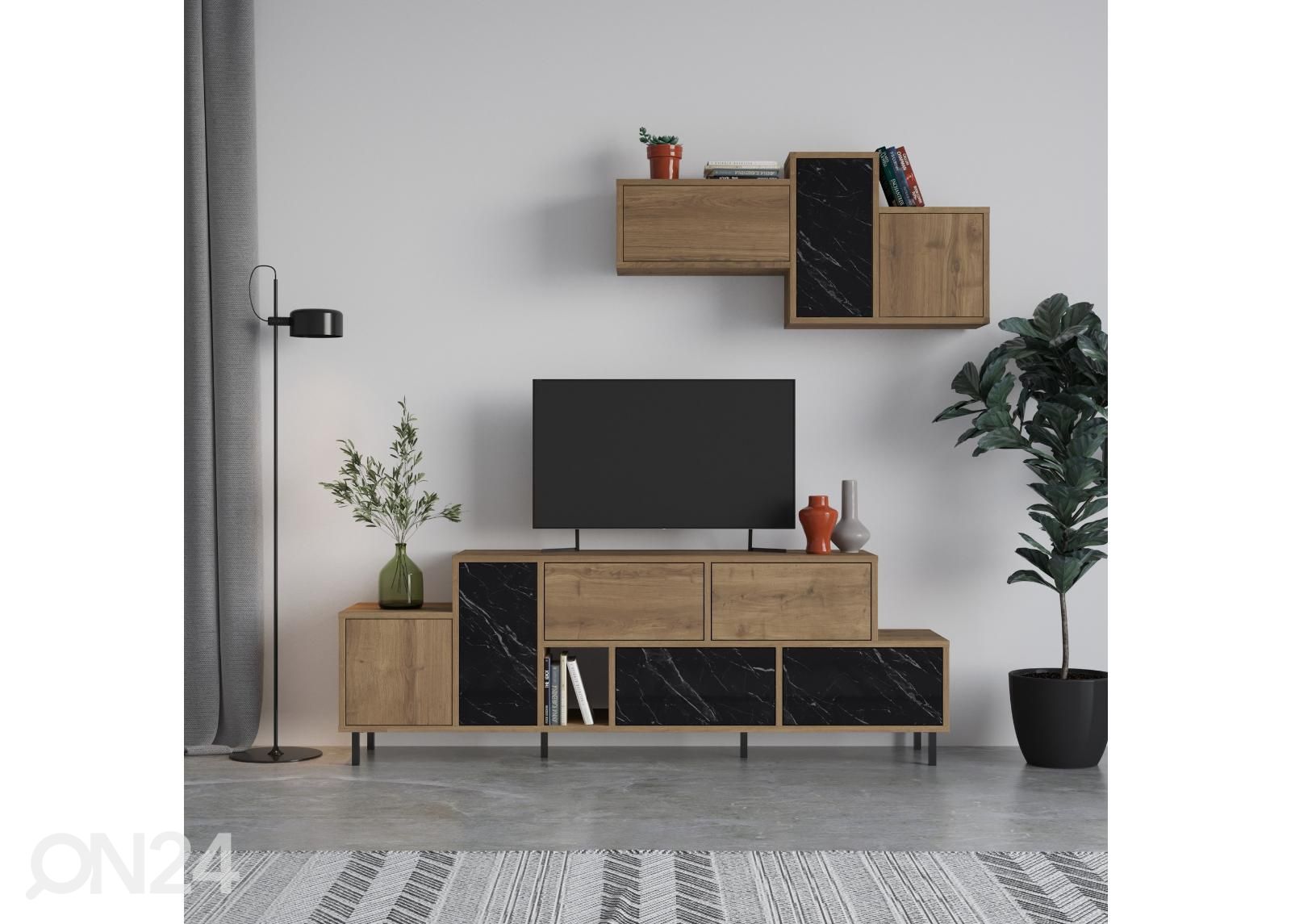 TV-taso + seinäkaappi kuvasuurennos