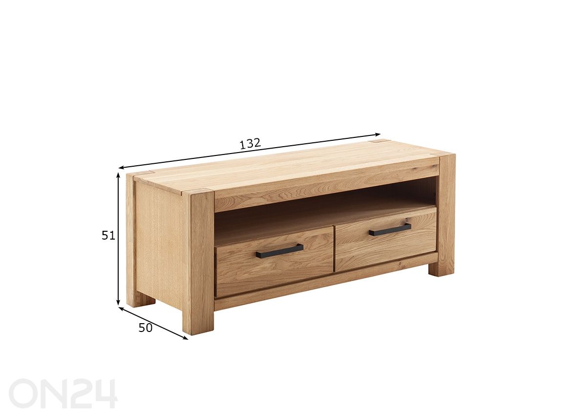TV-taso Silias 132 cm kuvasuurennos mitat