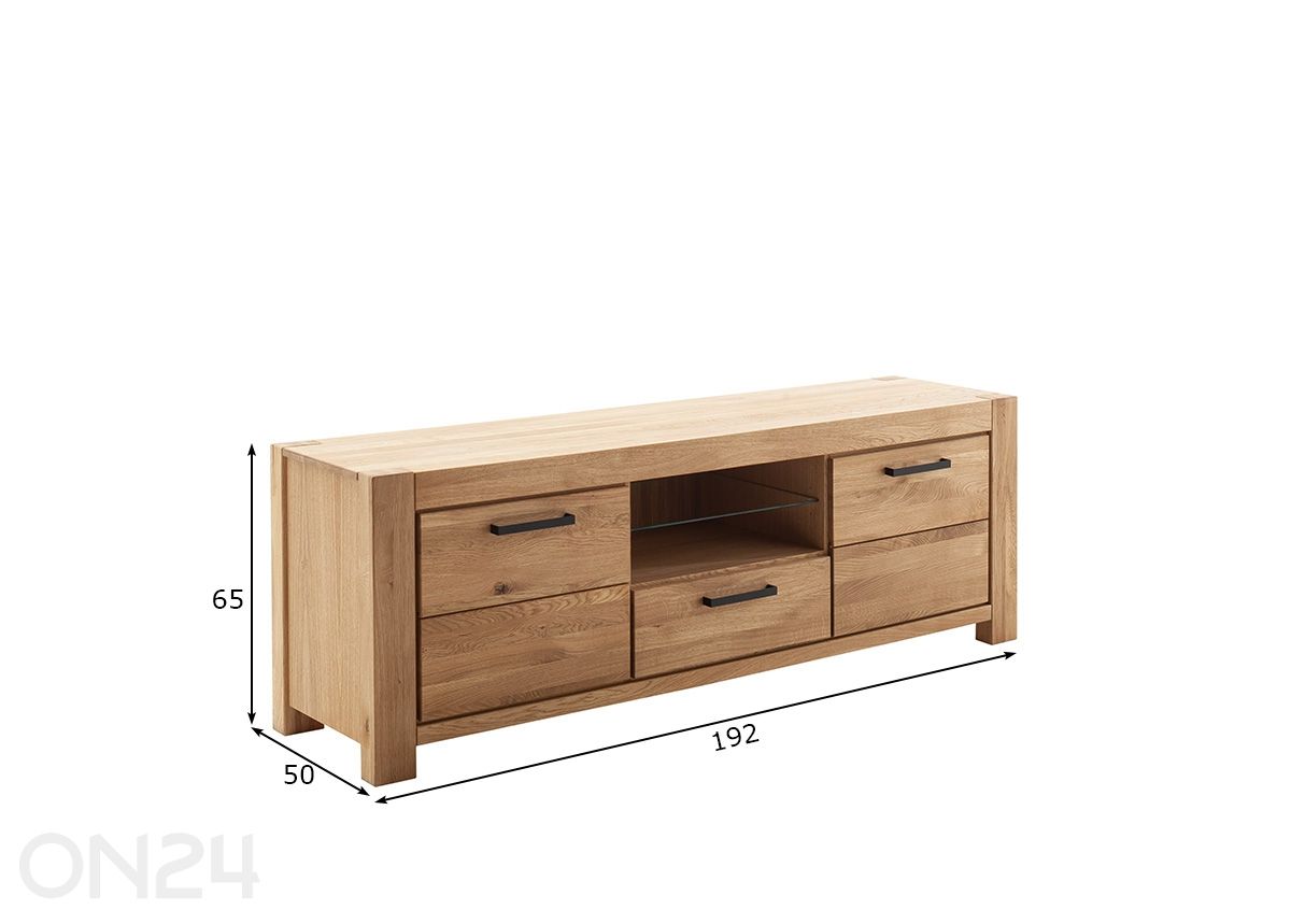 TV-taso Silias 192 cm kuvasuurennos mitat