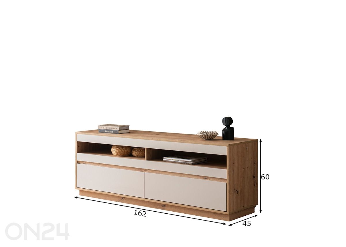 TV-taso Sonora 162 cm kuvasuurennos mitat