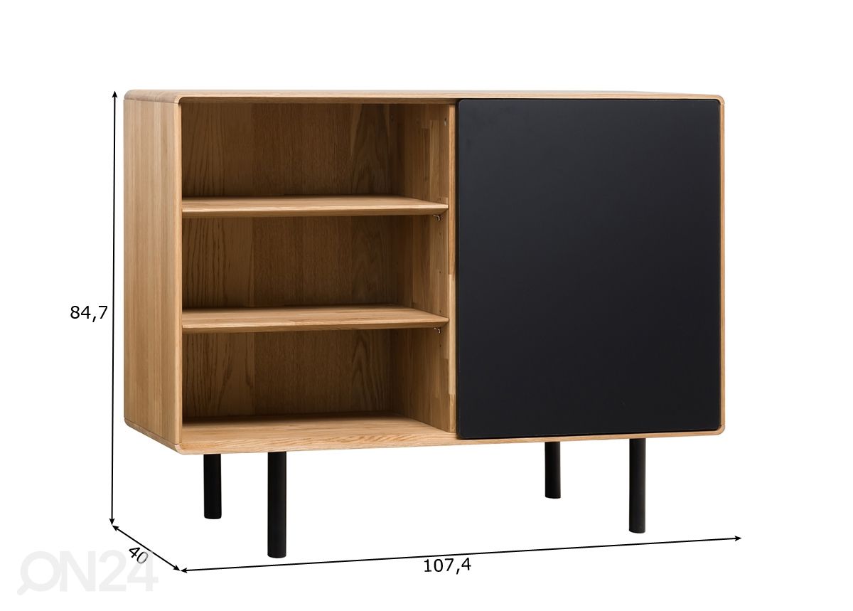 TV-taso Tokyo 107 cm kuvasuurennos mitat