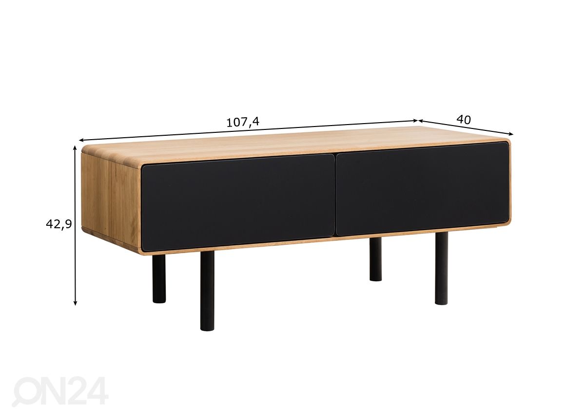 TV-taso Tokyo 107 cm kuvasuurennos mitat