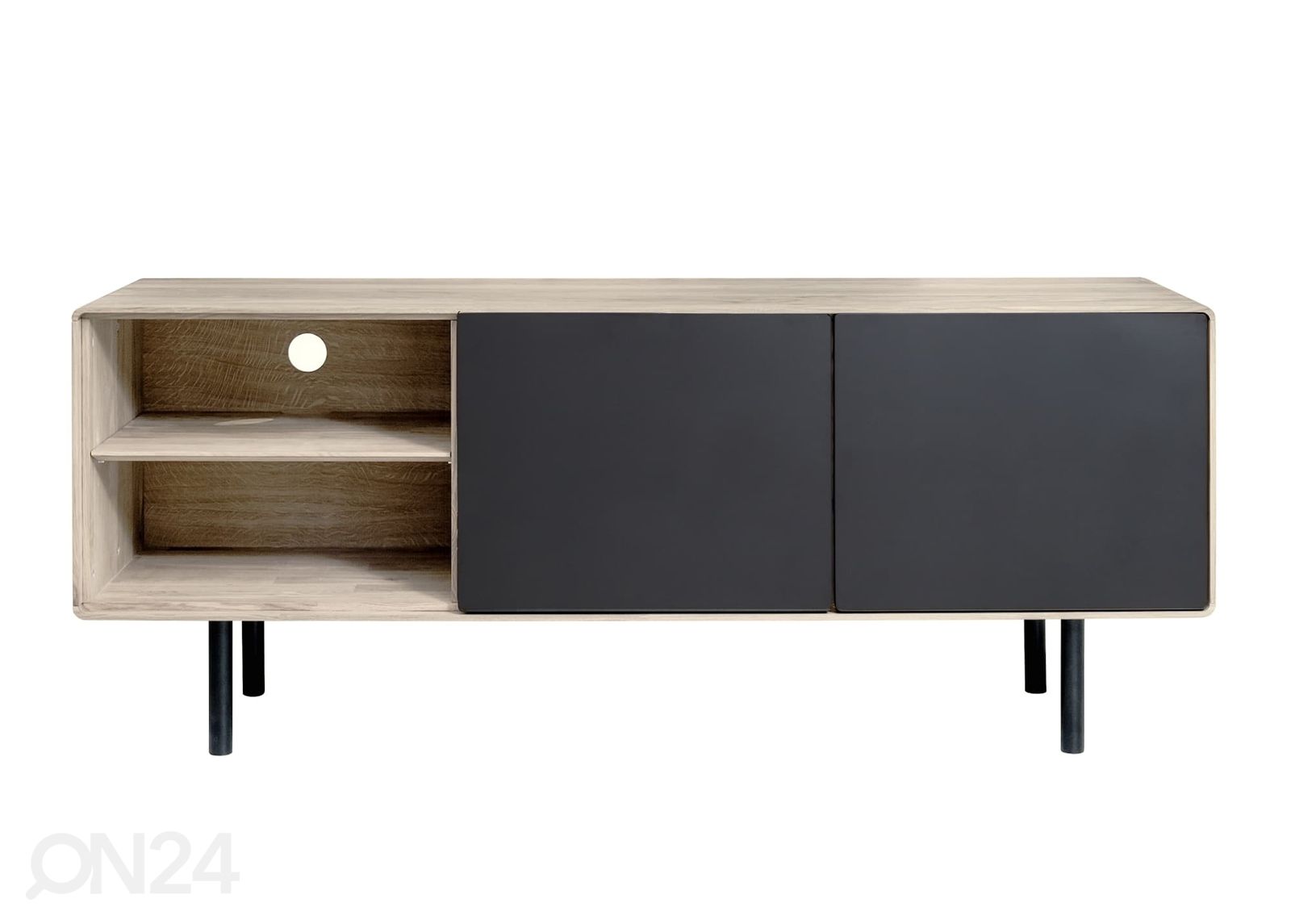 TV-taso Tokyo 160 cm, valkoinen öljy kuvasuurennos