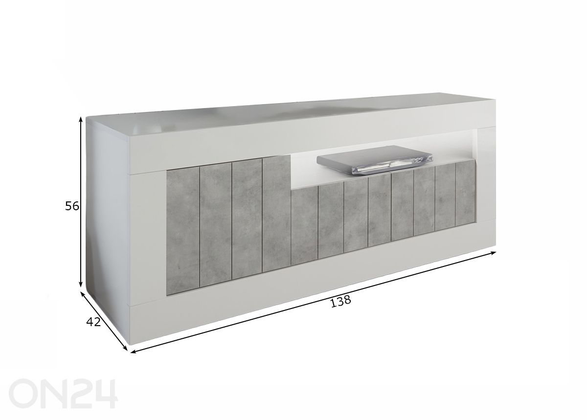 TV-taso Urbino kuvasuurennos mitat