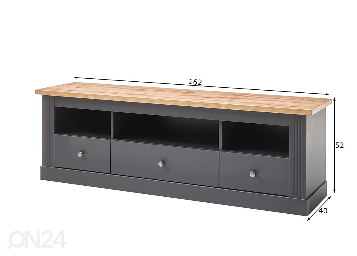 TV-taso Westminster 162 cm kuvasuurennos mitat