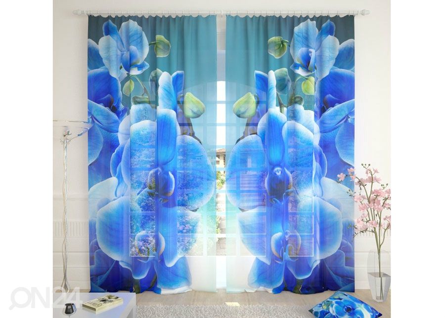 Tylliverho Blue Orchid on the Water 400x260 cm kuvasuurennos