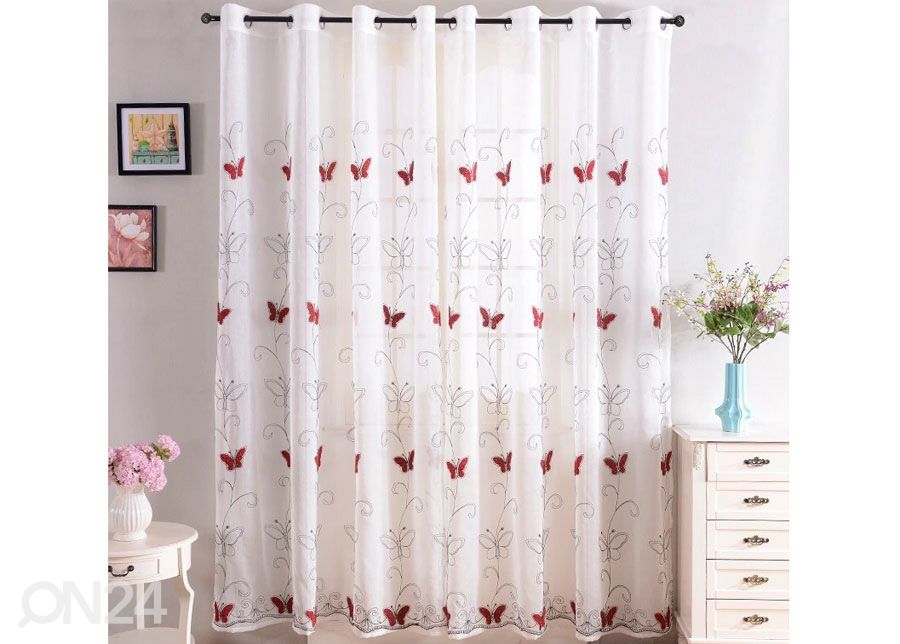 Tylliverho BUTTERFLY 150x250 cm kuvasuurennos