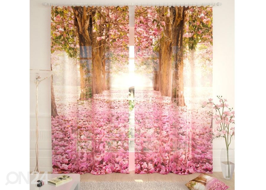Tylliverho Flower Alley 400x260 cm kuvasuurennos