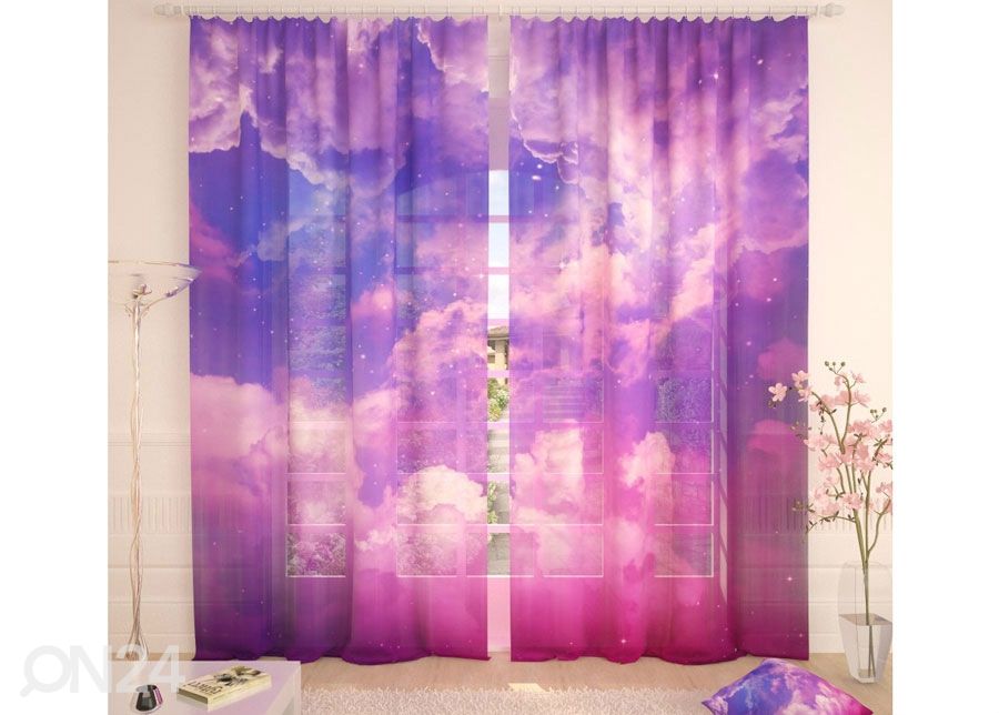 Tylliverho Pink Clouds 400x260 cm kuvasuurennos