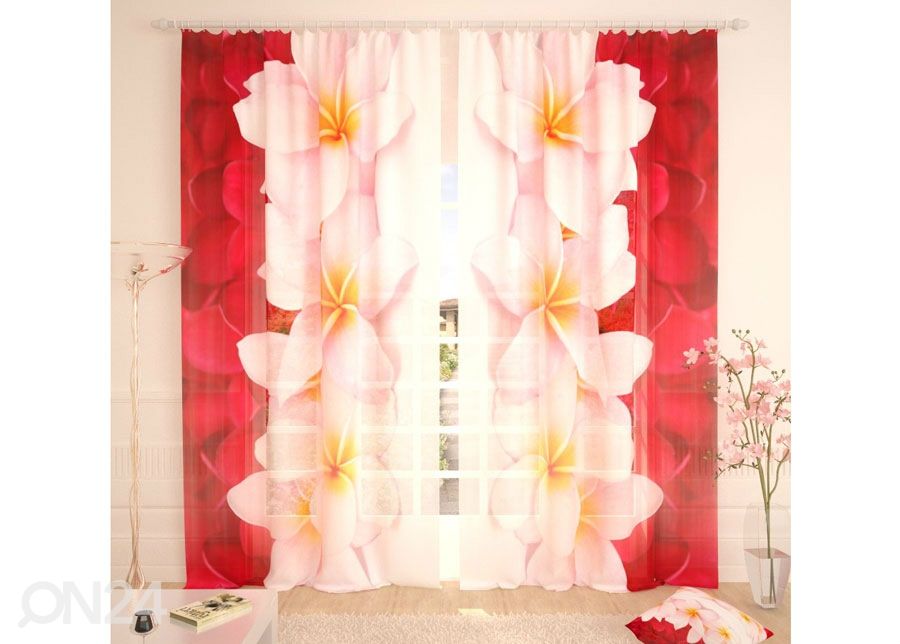 Tylliverho Plumeria Collection 400x260 cm kuvasuurennos