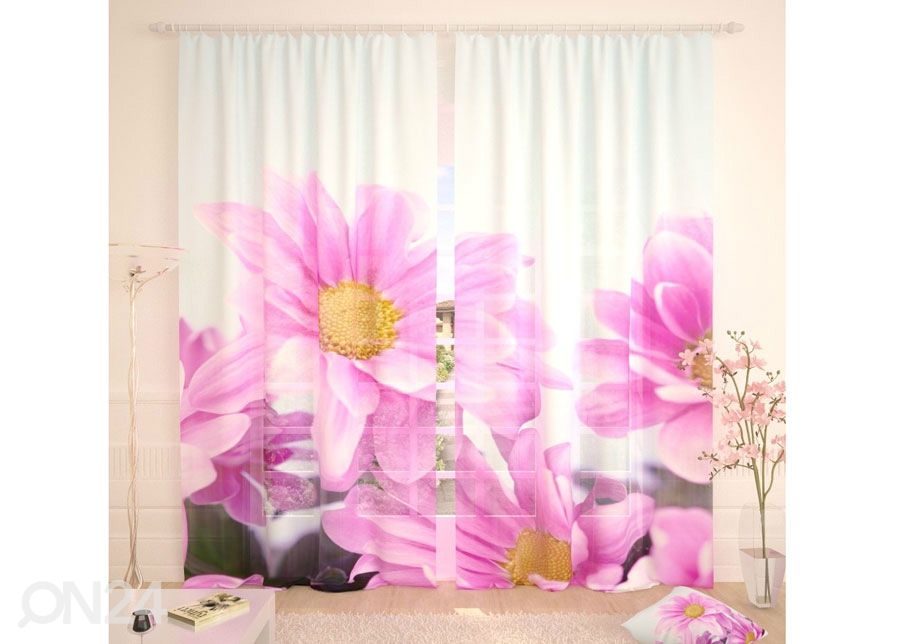 Tylliverho Purple Flowers 400x260 cm kuvasuurennos