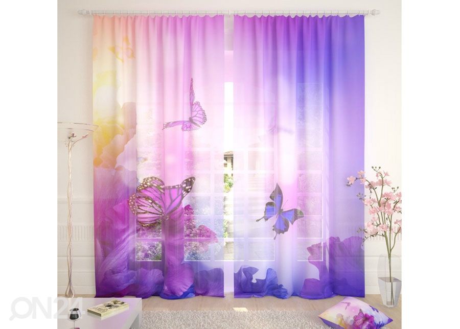 Tylliverho Purple Morning 400x260 cm kuvasuurennos