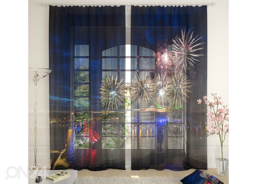 Tylliverho Scarlet Sails 400x260 cm kuvasuurennos