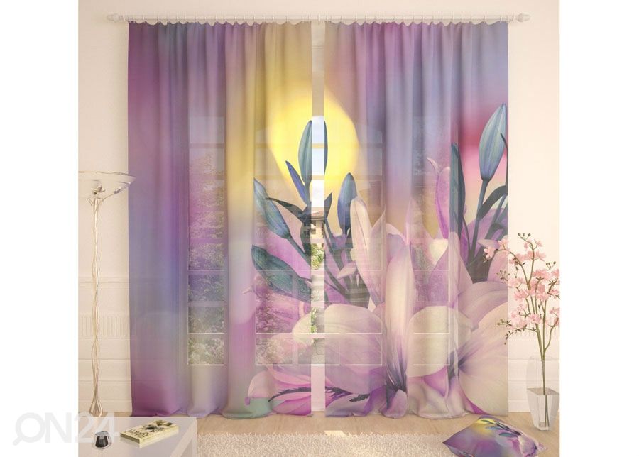Tylliverho Soft Lily 400x260 cm kuvasuurennos