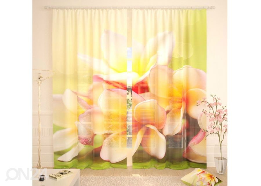 Tylliverho Tropical Bouquet 400x260 cm kuvasuurennos