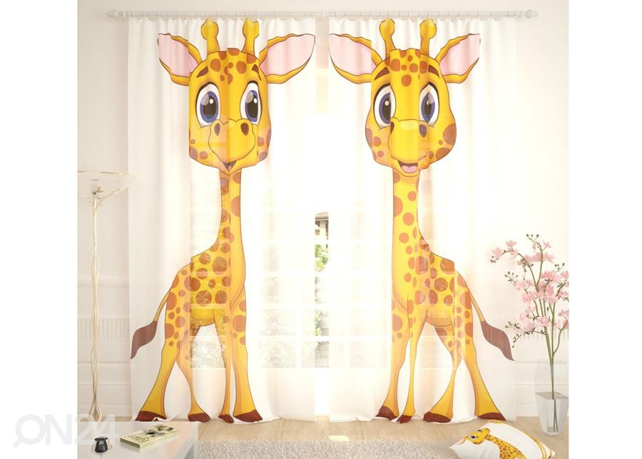 Tylliverho Two Giraffes 400x260 cm kuvasuurennos