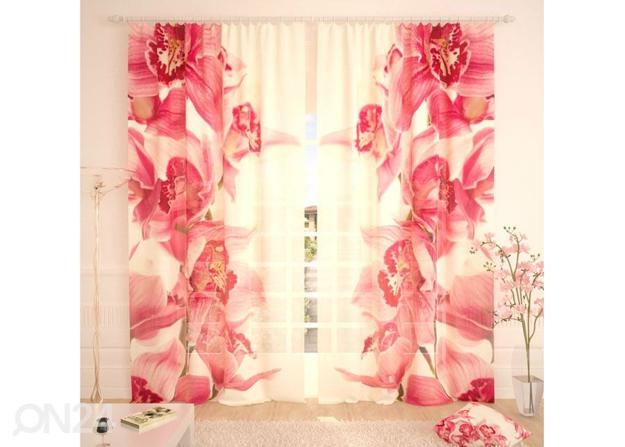 Tylliverho Vintage Orchids 400x260 cm kuvasuurennos