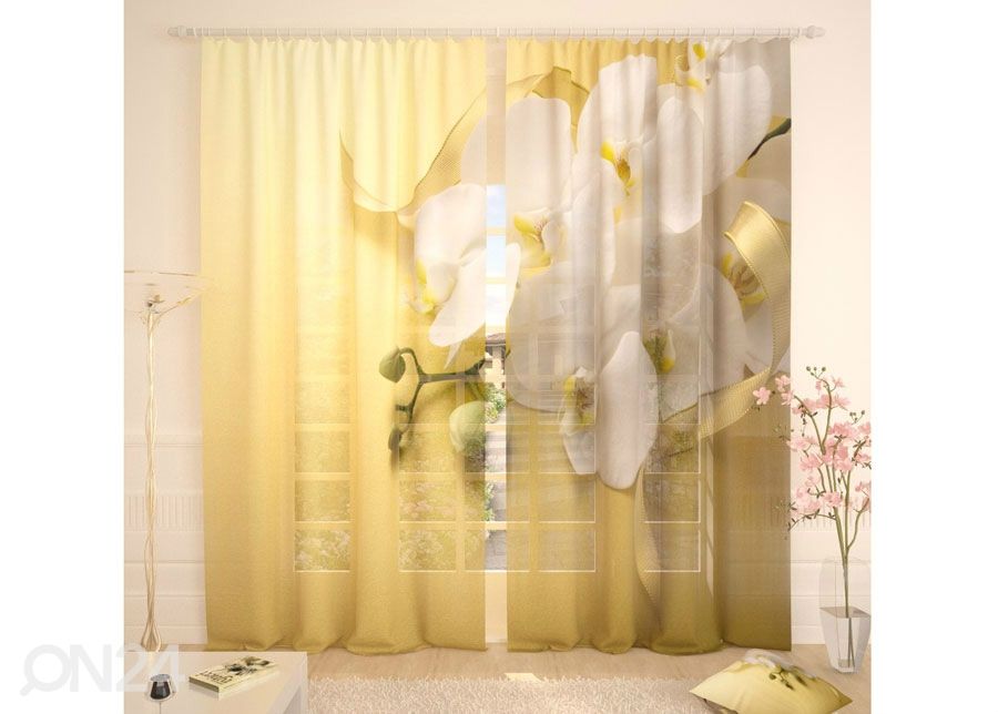 Tylliverho White Orchid 400x260 cm kuvasuurennos