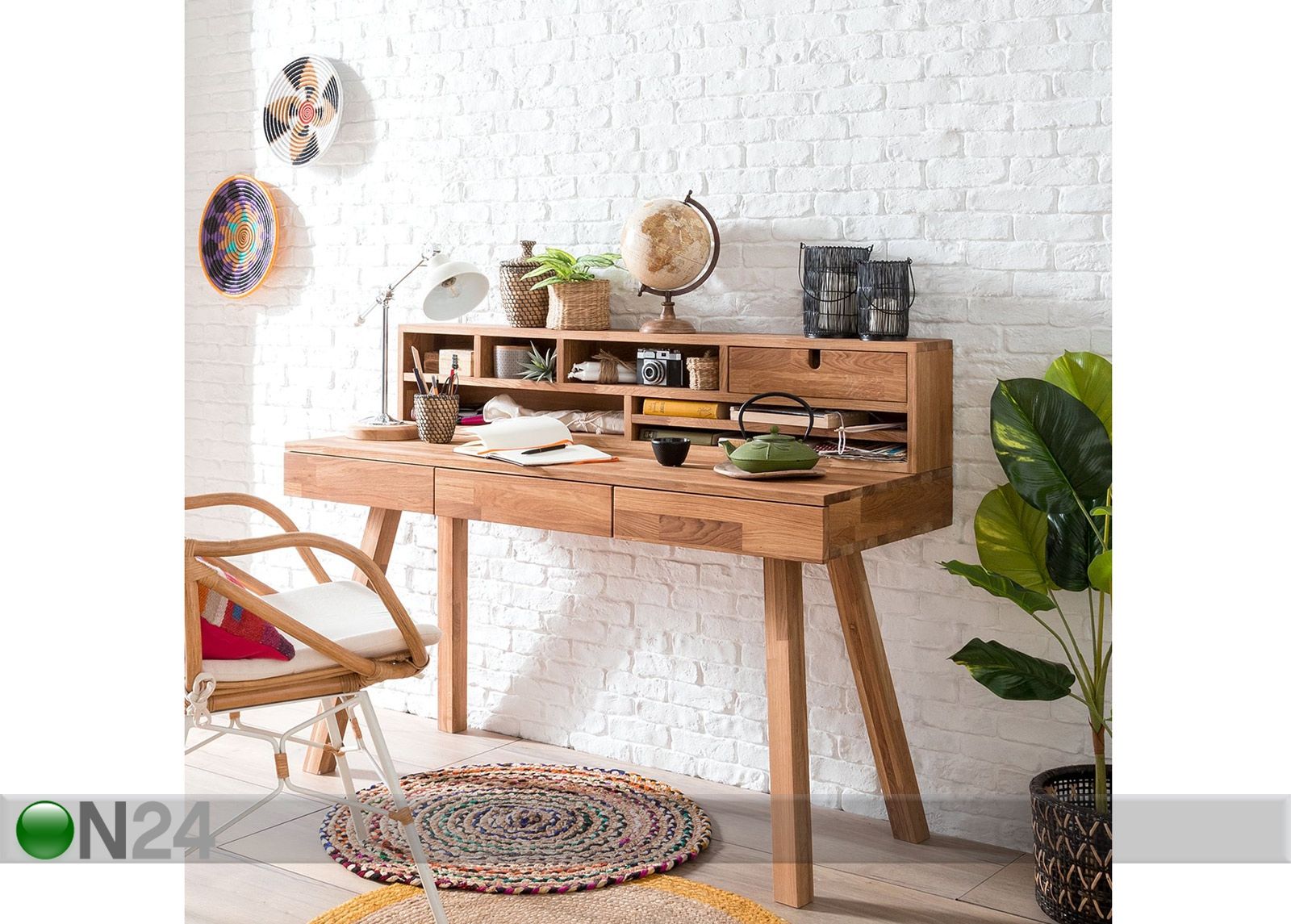 Työpöytä tammipuusta Modern2 kuvasuurennos