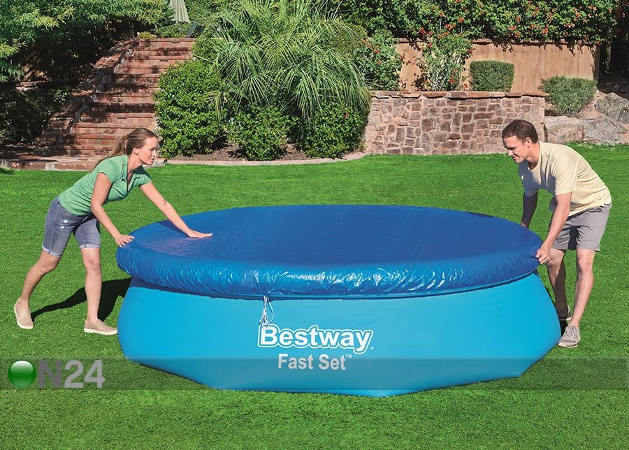 Uima-altaan suojapeite Bestway Ø 3,05 m kuvasuurennos