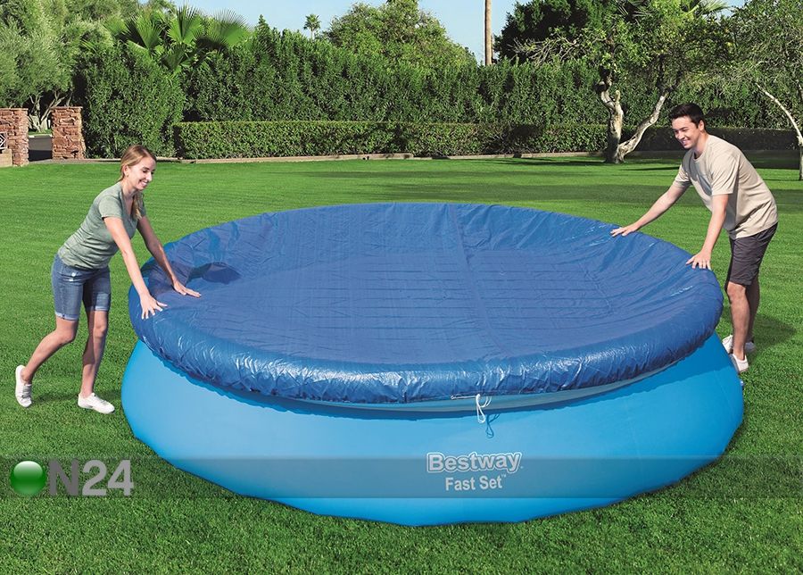 Uima-altaan suojapeite Bestway Ø 3,96 m kuvasuurennos