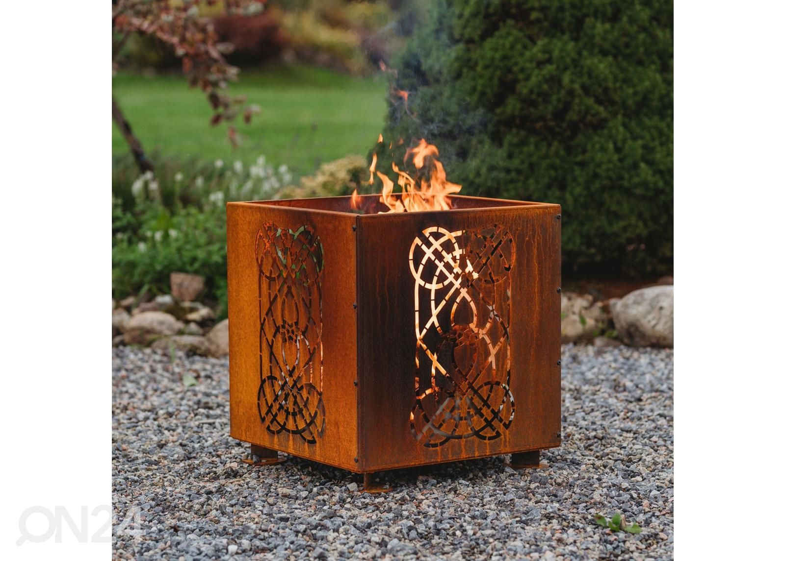 Ulkotulisija Cor-Ten GrillSymbol Laterna kuvasuurennos