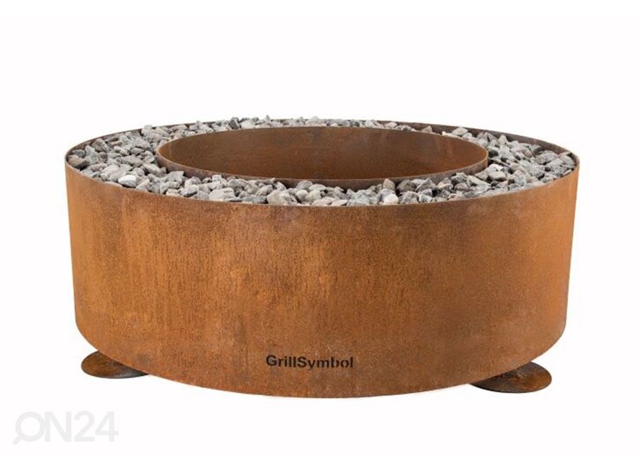 Ulkotulisija Cor-ten terästä GrillSymbol Luna kuvasuurennos