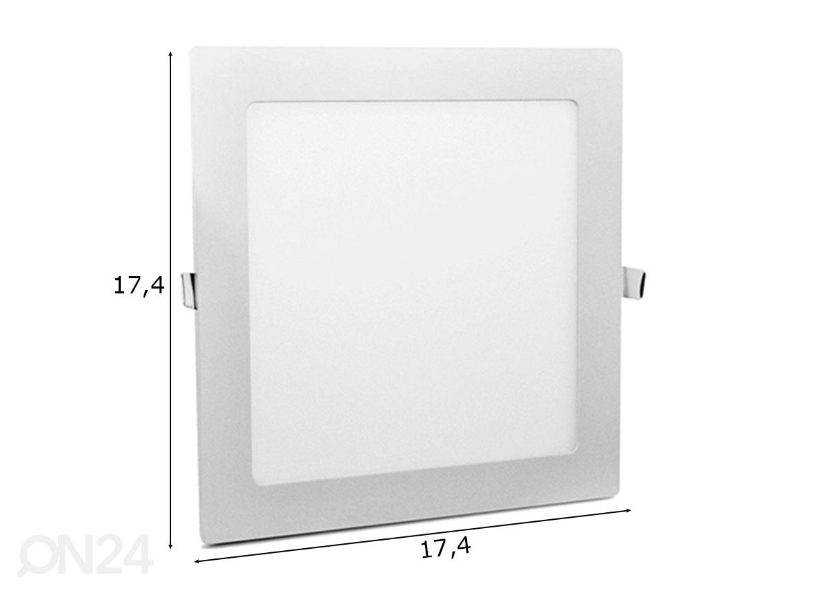 Upotettava LED-valaisin Mars LED 12W kuvasuurennos mitat