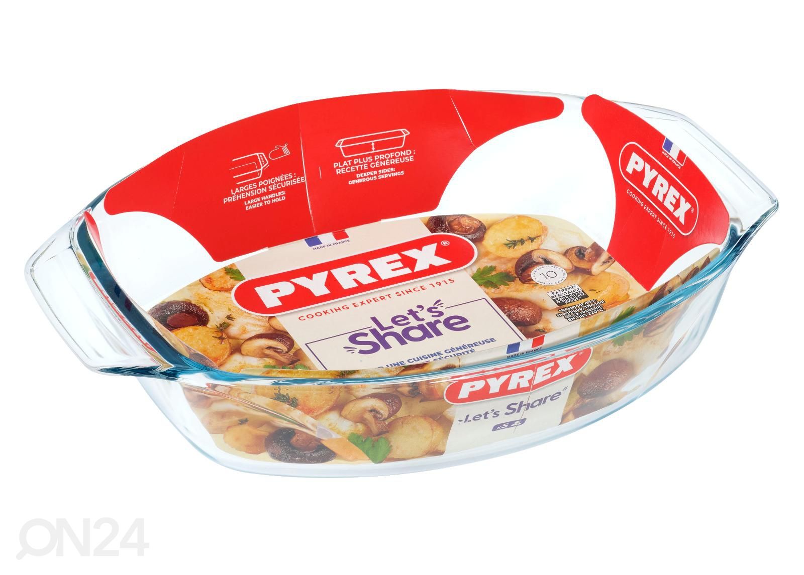 Uunivuoka Pyrex Irresistible 2,8 L, ovaali kuvasuurennos