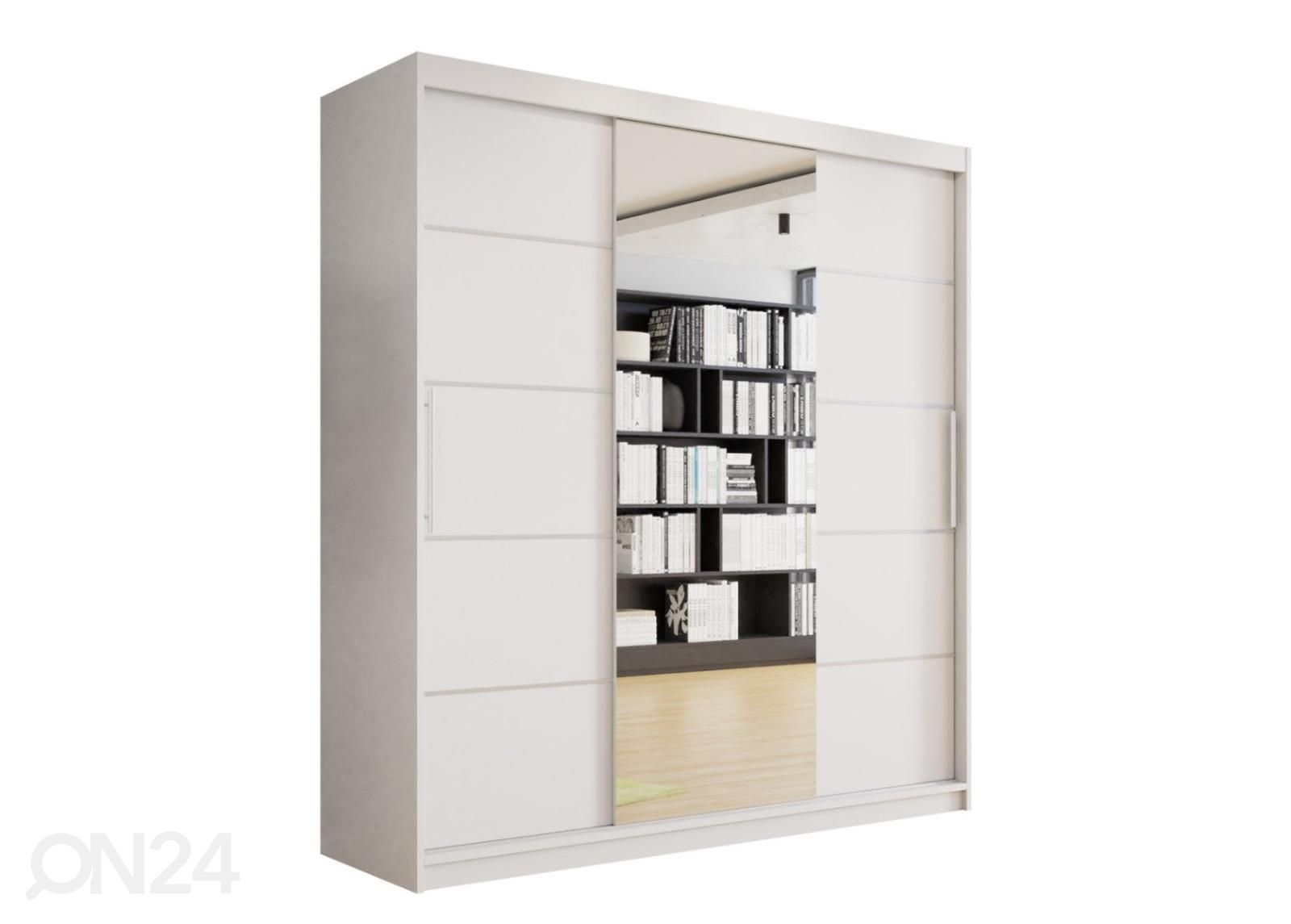 Vaatekaappi 180 cm + LED kuvasuurennos