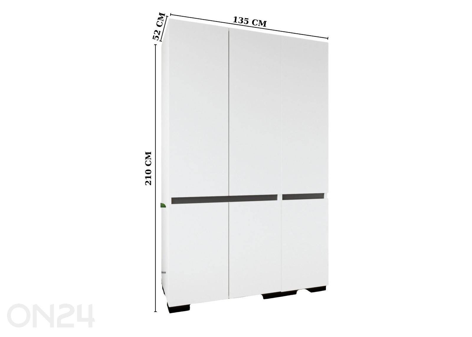 Vaatekaappi Floransa kuvasuurennos mitat