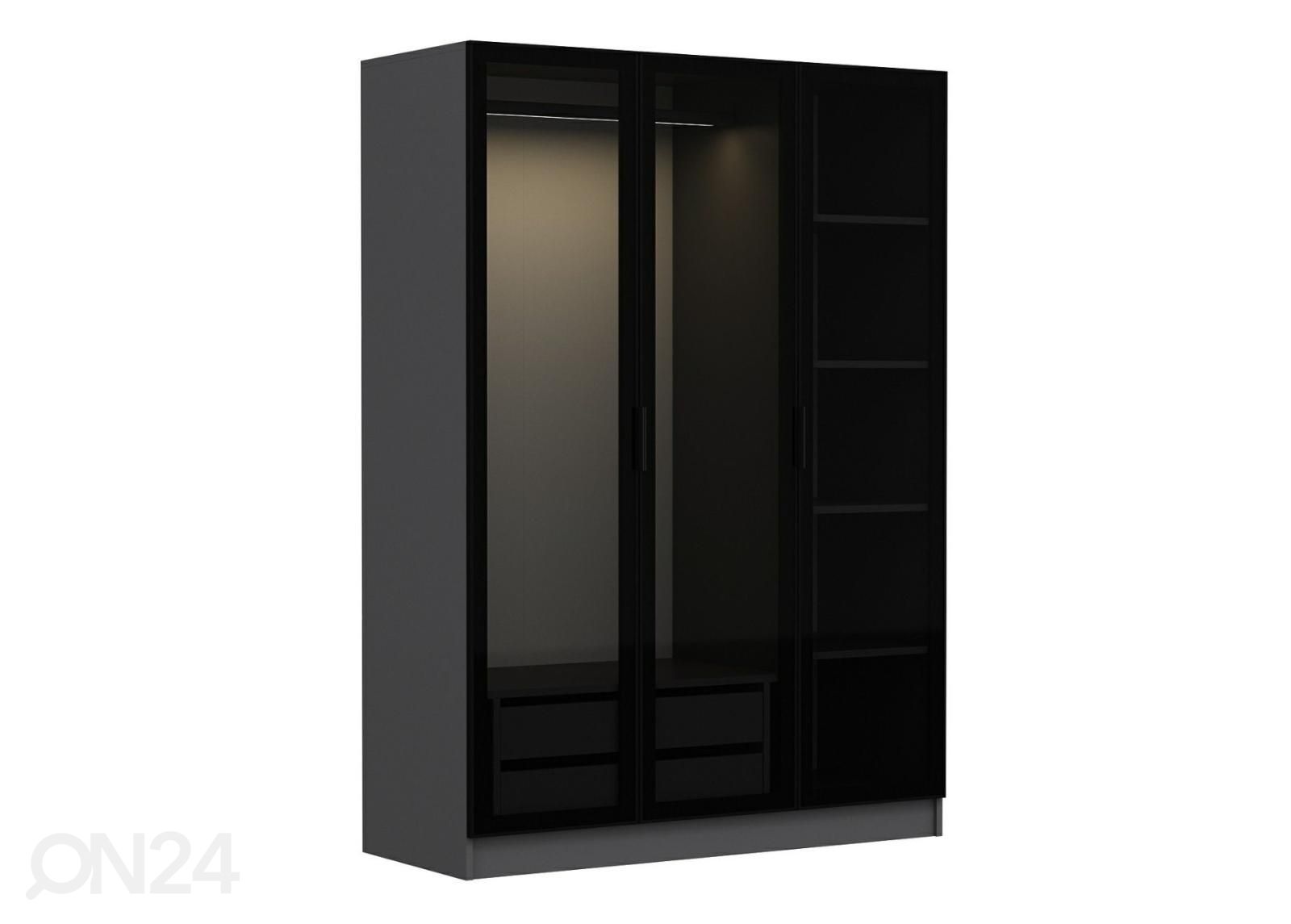 Vaatekaappi Glass 135 cm kuvasuurennos