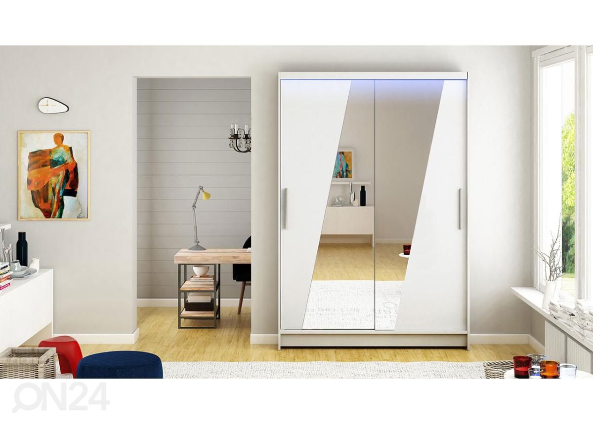 Vaatekaappi + LED kuvasuurennos