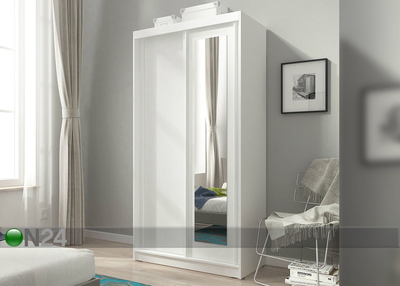 Vaatekaappi liukuovilla 100 cm kuvasuurennos