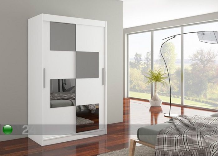 Vaatekaappi liukuovilla 120 cm kuvasuurennos