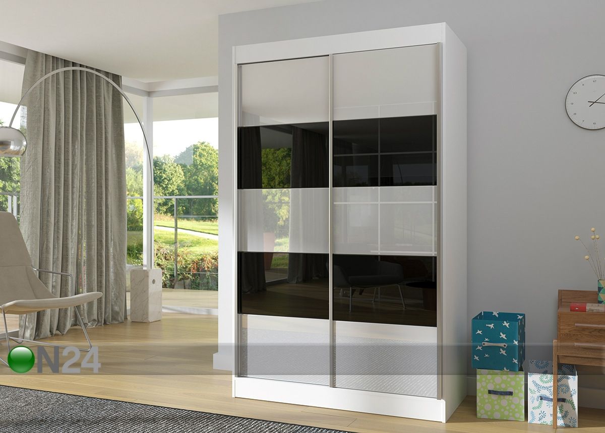 Vaatekaappi liukuovilla 120 cm kuvasuurennos