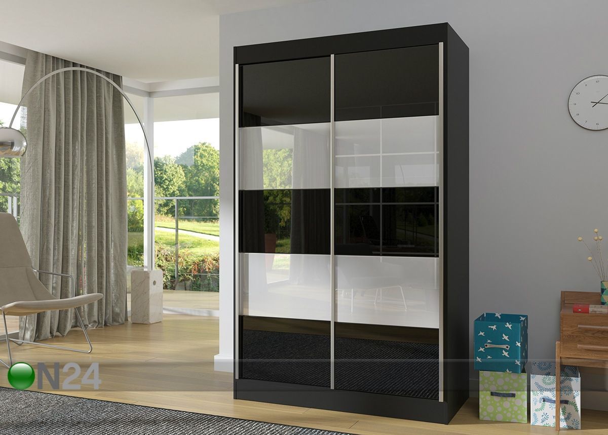 Vaatekaappi liukuovilla 120 cm kuvasuurennos