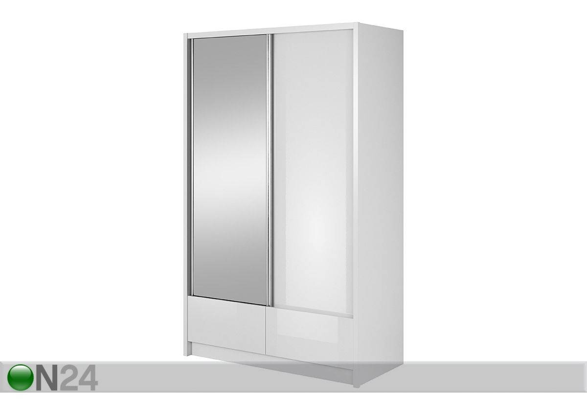 Vaatekaappi liukuovilla 130 cm kuvasuurennos